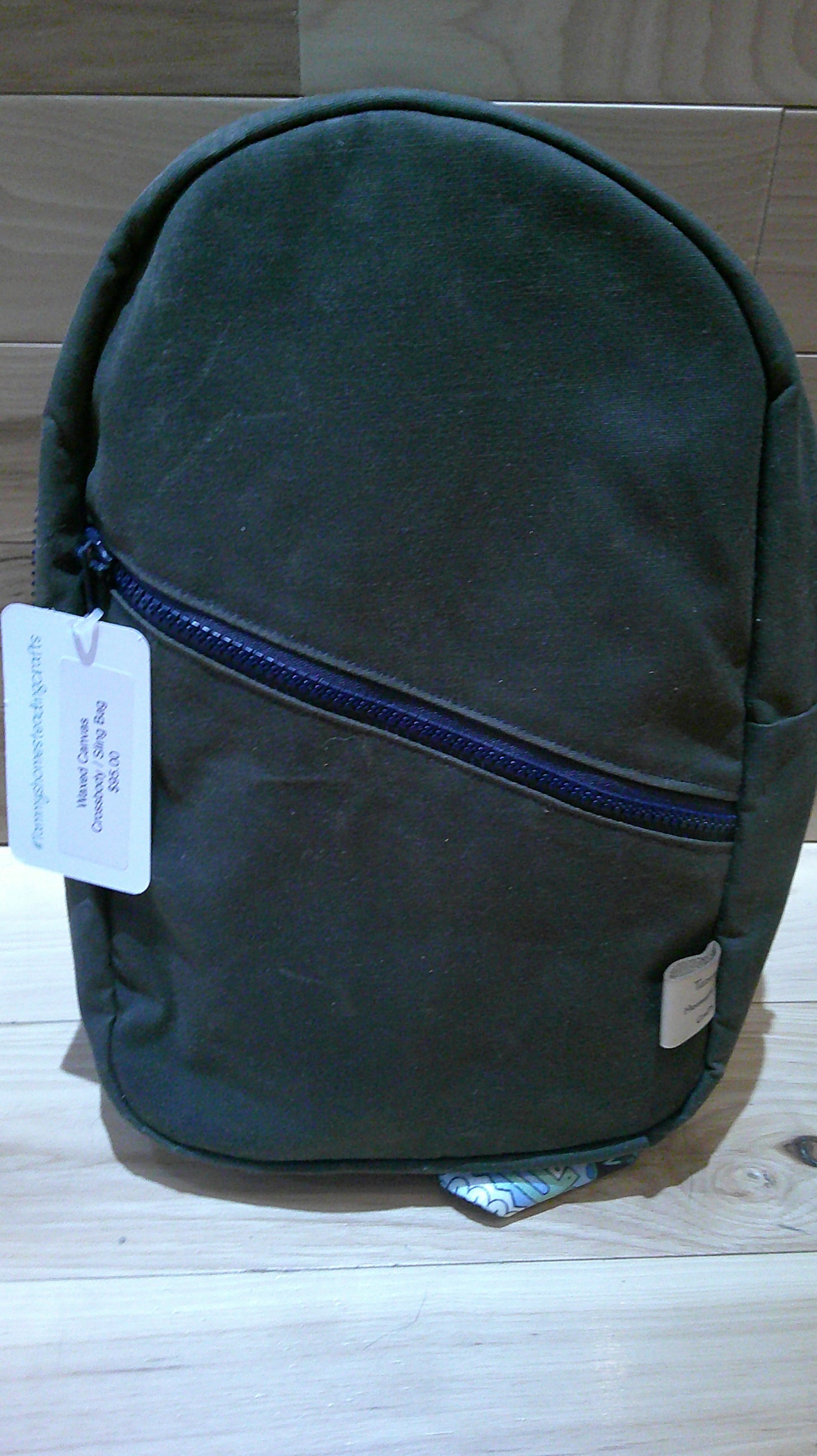 Crossbody / Sling Bag ~ waxed canvas