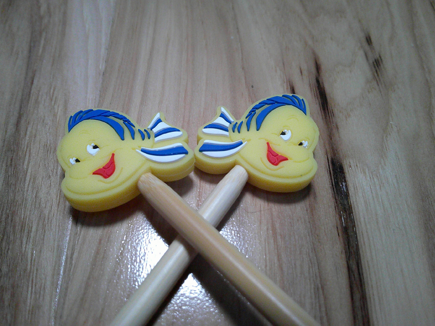 Yellow & blue fish ~ stitch stoppers