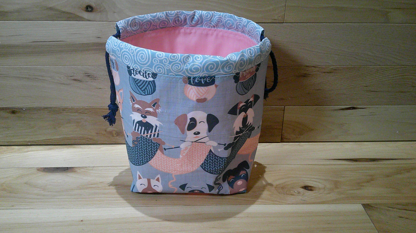 Knitting Dogs ~ project bags