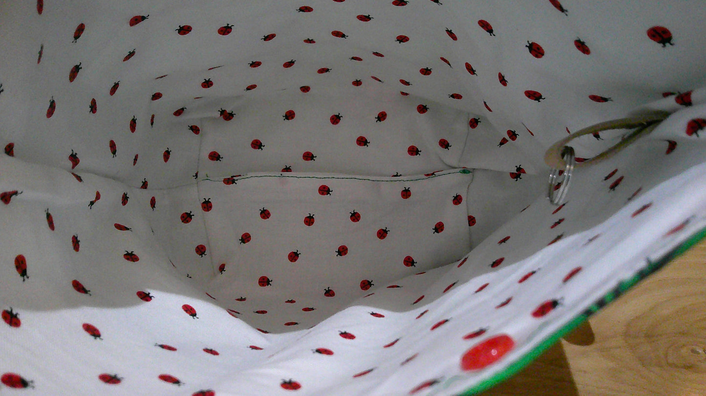 Shamrock & Lady Bug~ project bags