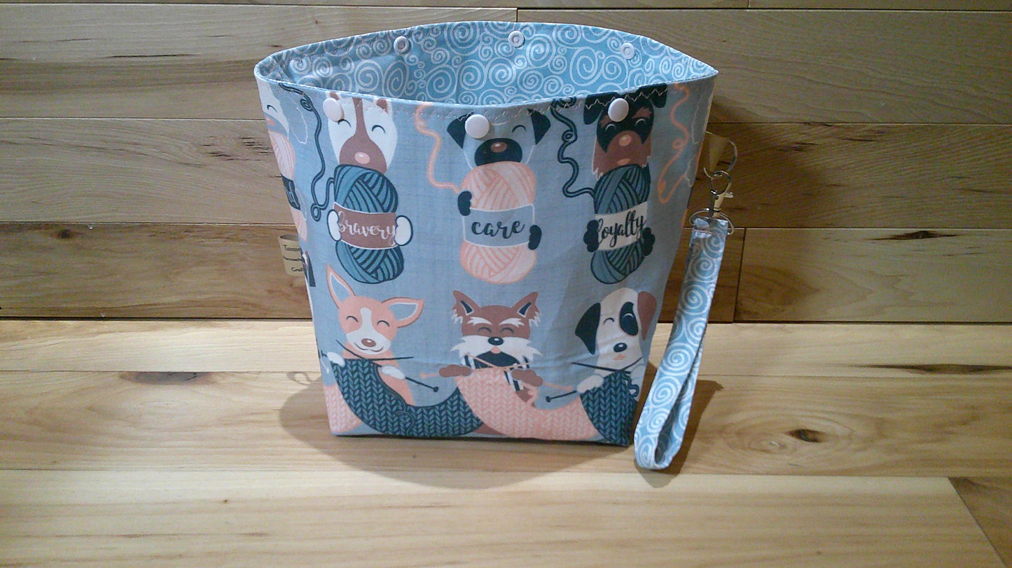 Knitting Dogs ~ project bags