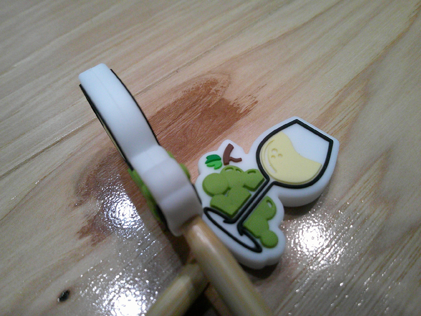 White Wine Glass ~ Stitch Stoppers