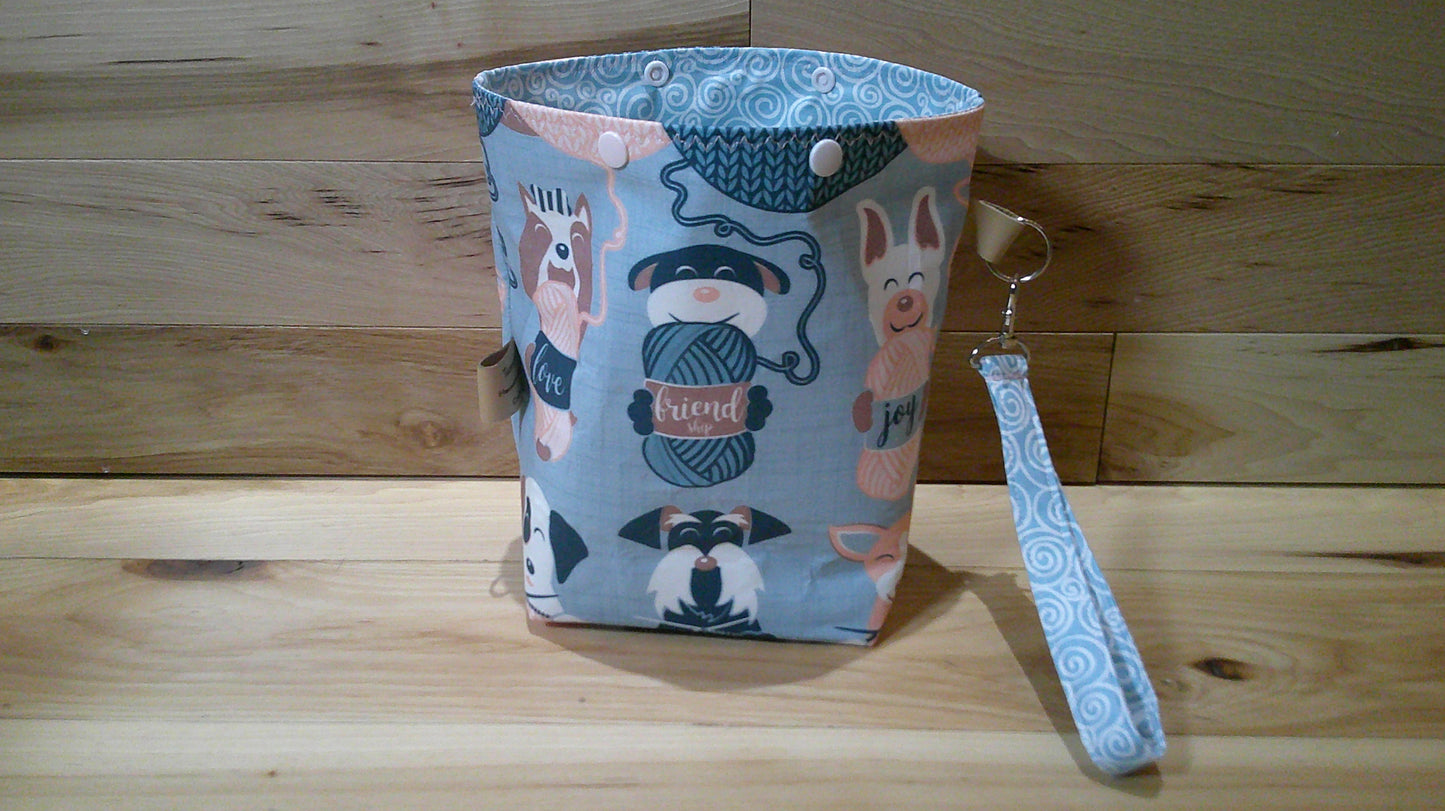 Knitting Dogs ~ project bags