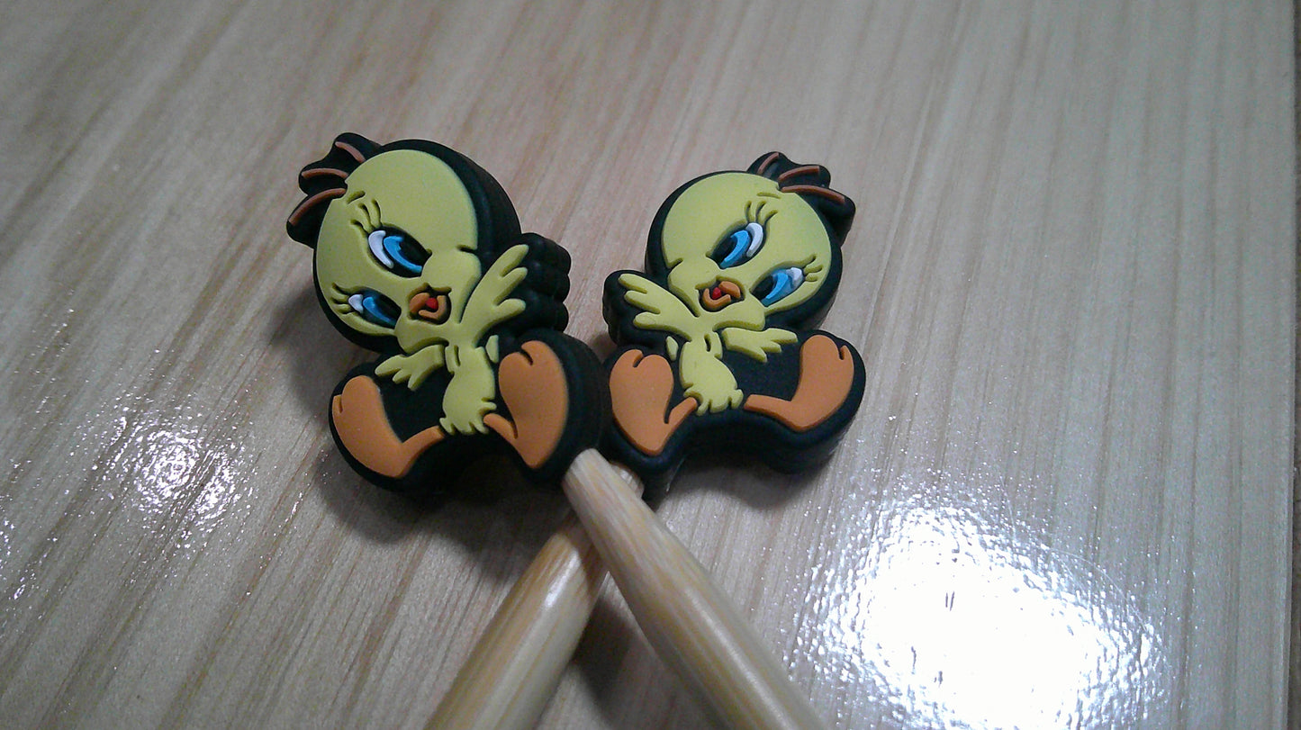 Little Yellow Bird ~ stitch stoppers