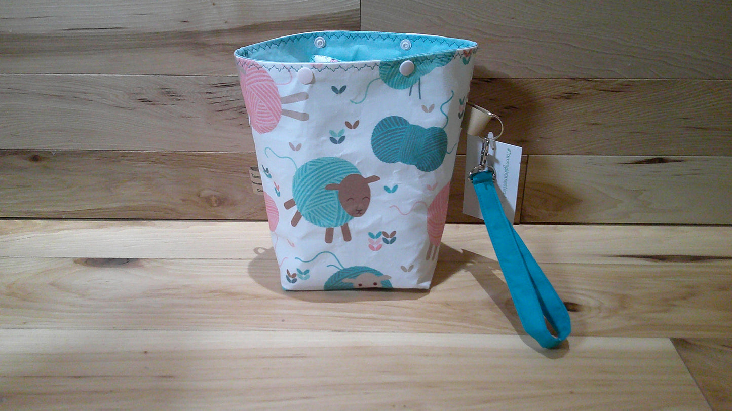 Pastel Sheep yarns balls & Skeins ~ project bags