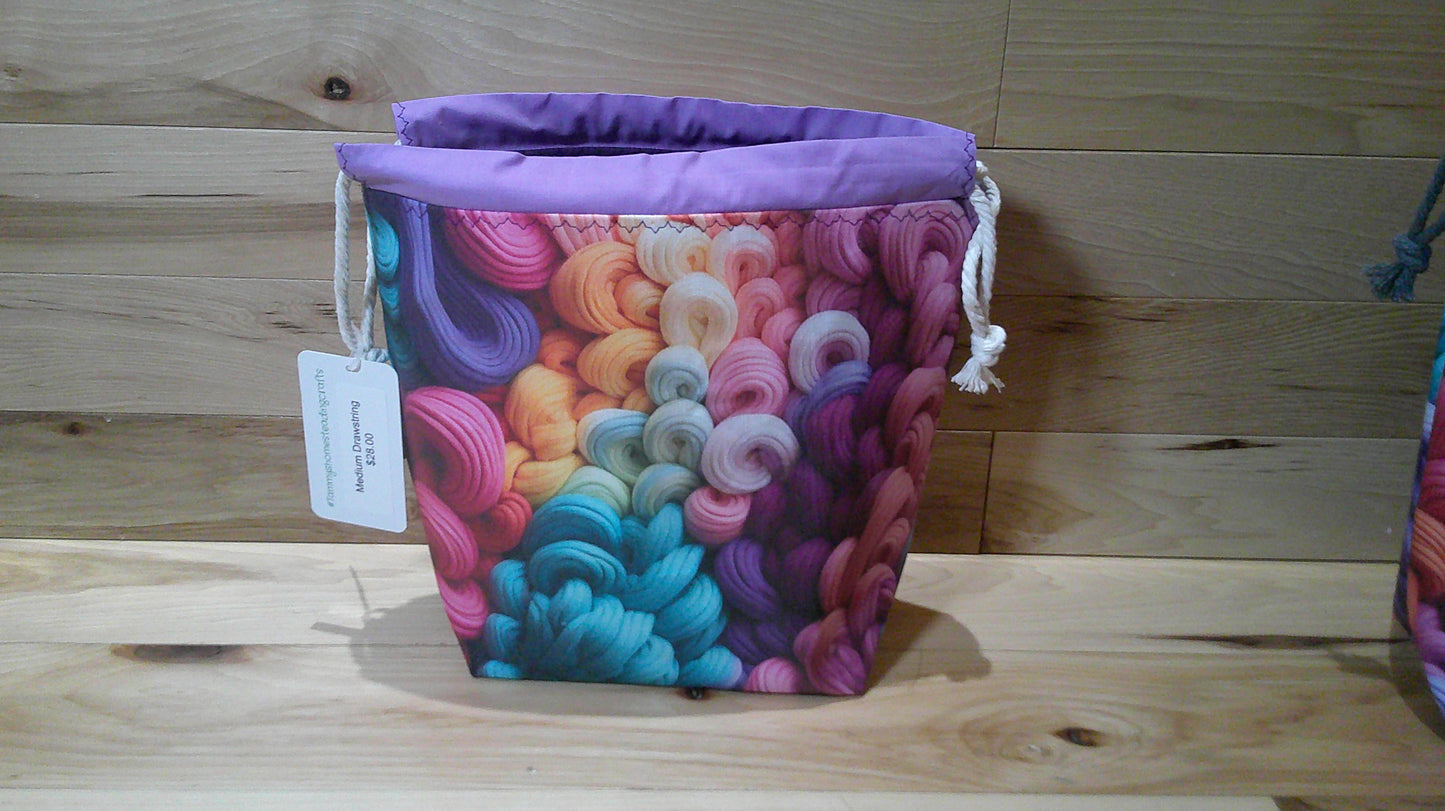 Pastel Swirls of fiber ~ project bags