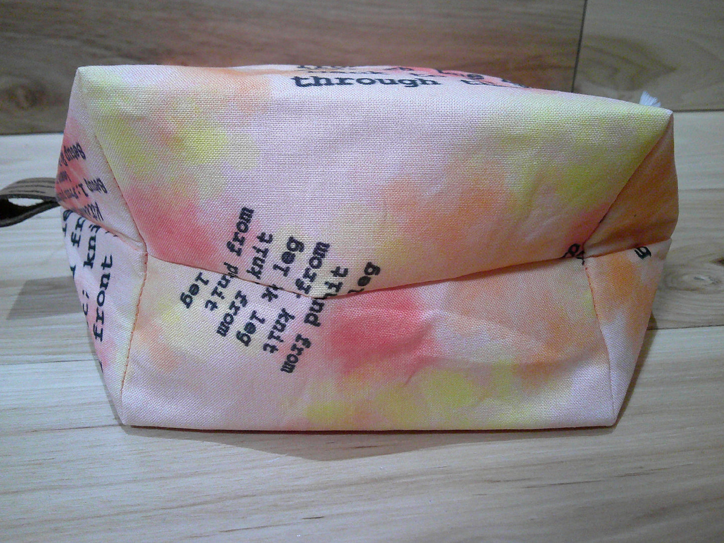 Knitting Instruction w/ orange ~ project bags