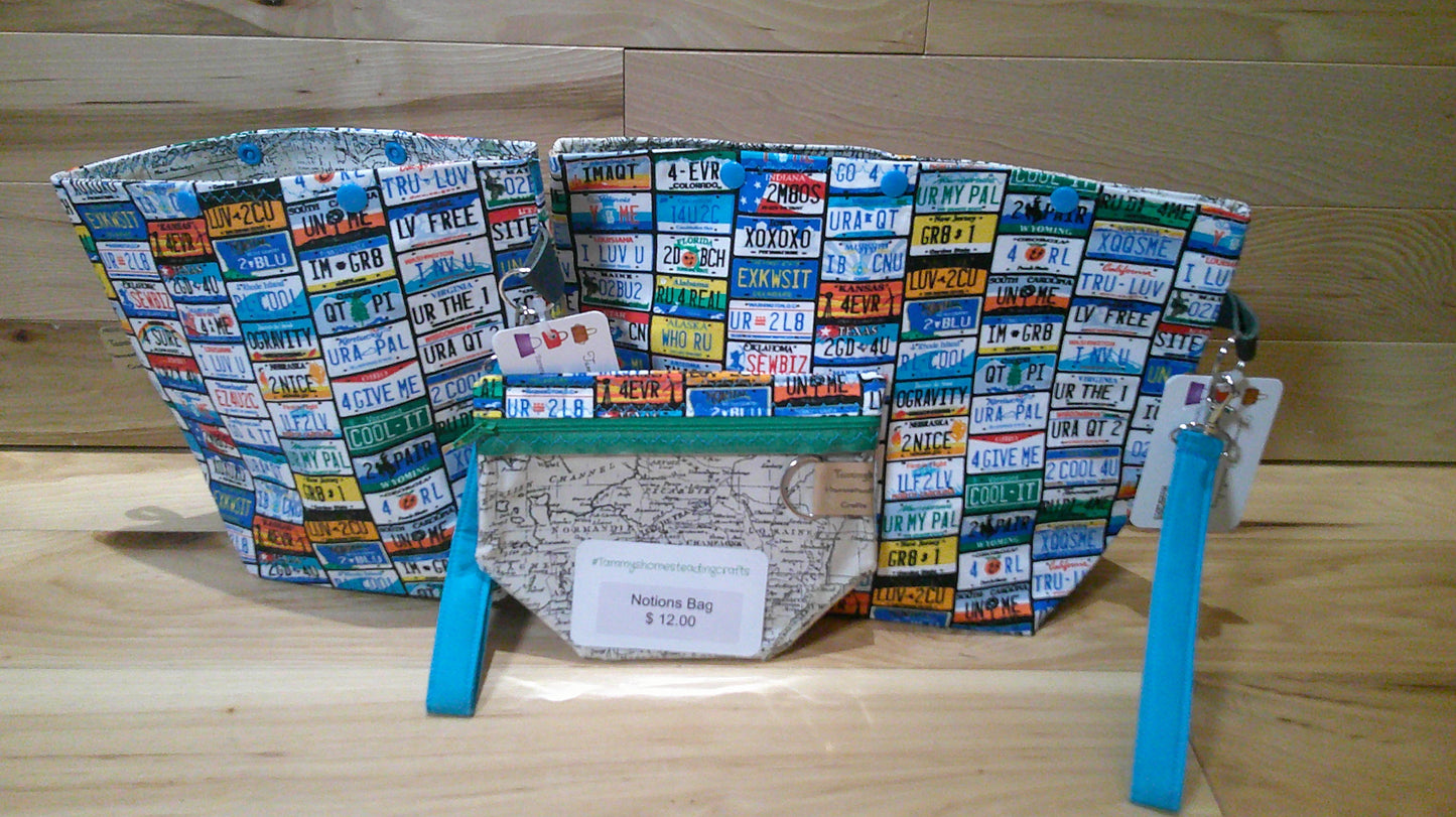 License Plates ~ project bags