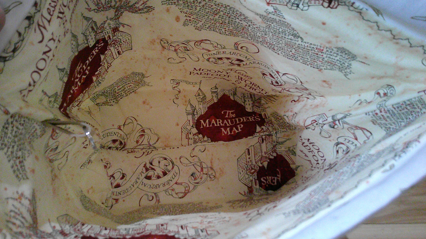 Harry Potter ~ The Marauder's Map~ project bag