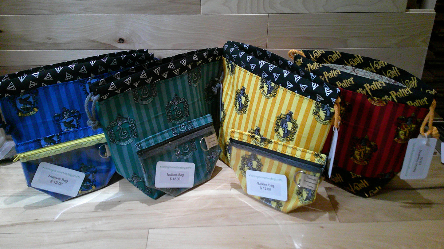 Harry Potter Houses collection ~ project bags