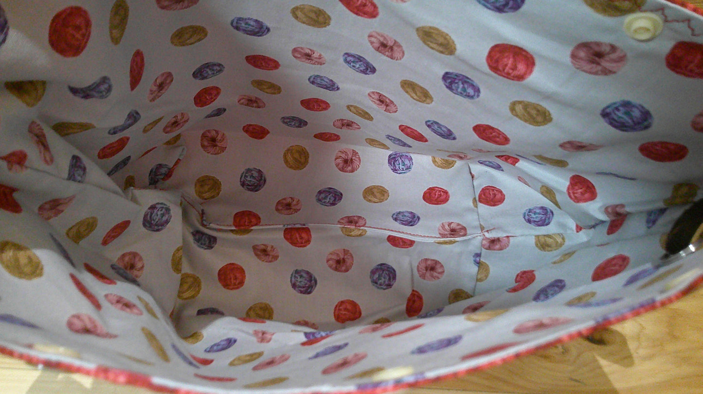 Knitted cables ~ project bags