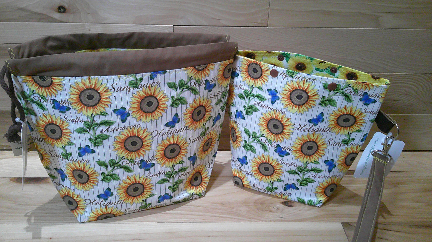 Sunflower ~ project bags