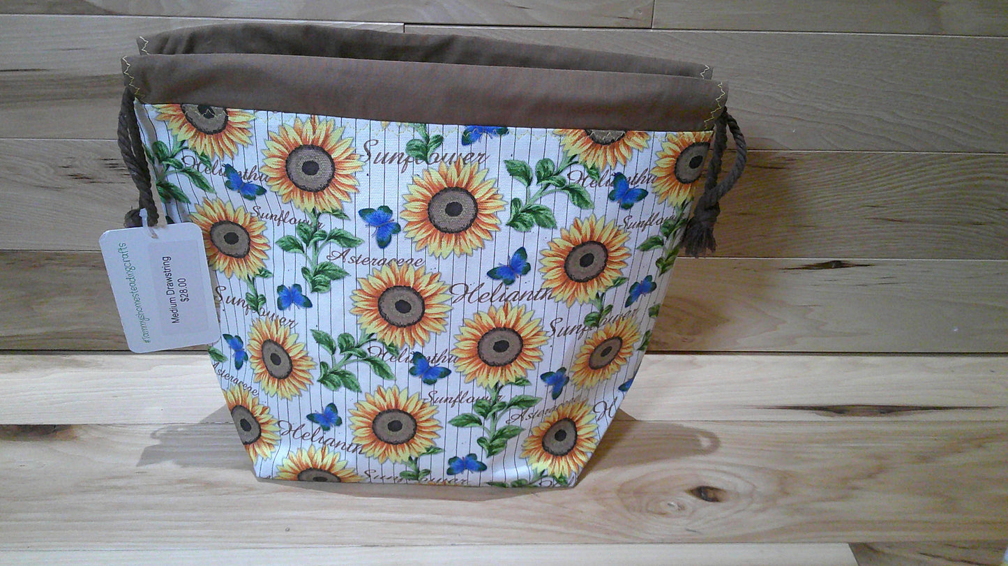 Sunflower ~ project bags