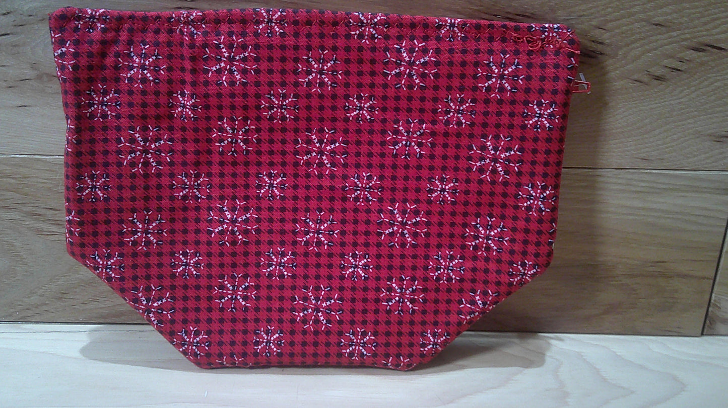 Santa Hat Snowman w/ snowflakes project bags
