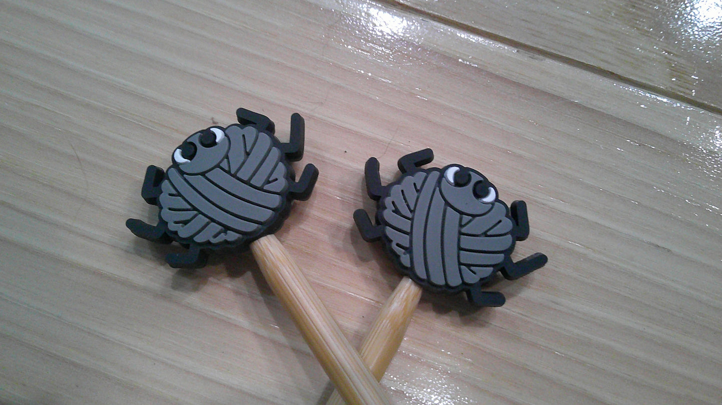 Yarn Spiders ~ stitch stoppers