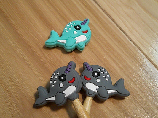 Narwhal ~ stitch stoppers