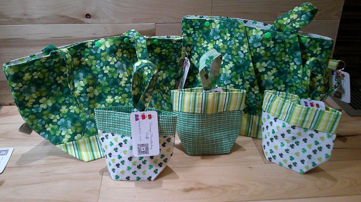 Shamrock w/ stripes ~ project Bags