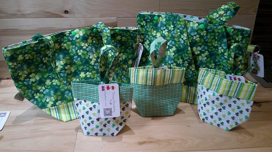 Shamrock w/ stripes ~ project Bags