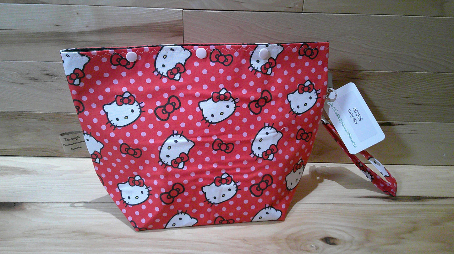 Hello Kitty ~ red ~ project bags