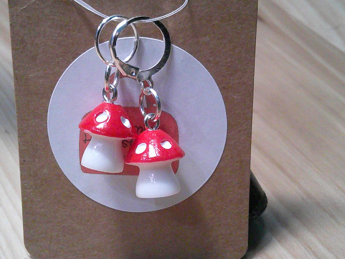 2 ~ Mushroom ~ stitch marker/ progress keepers
