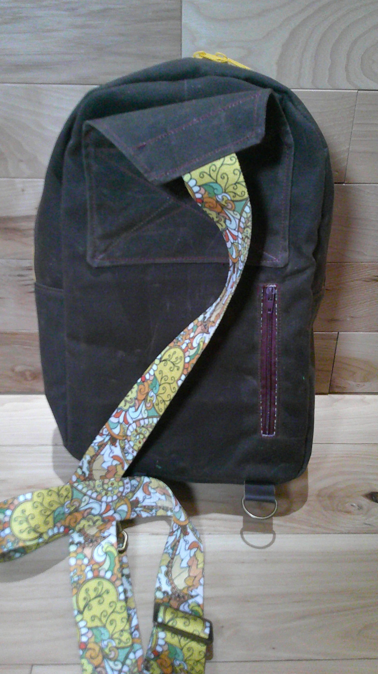Crossbody / Sling Bag ~ waxed canvas