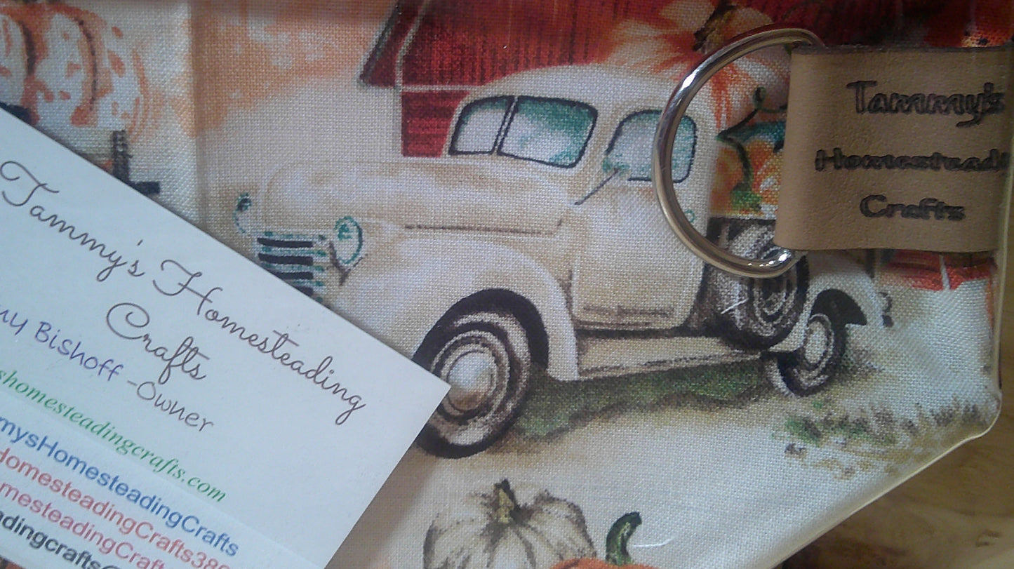 Antique Trucks and pumpkins project Bags