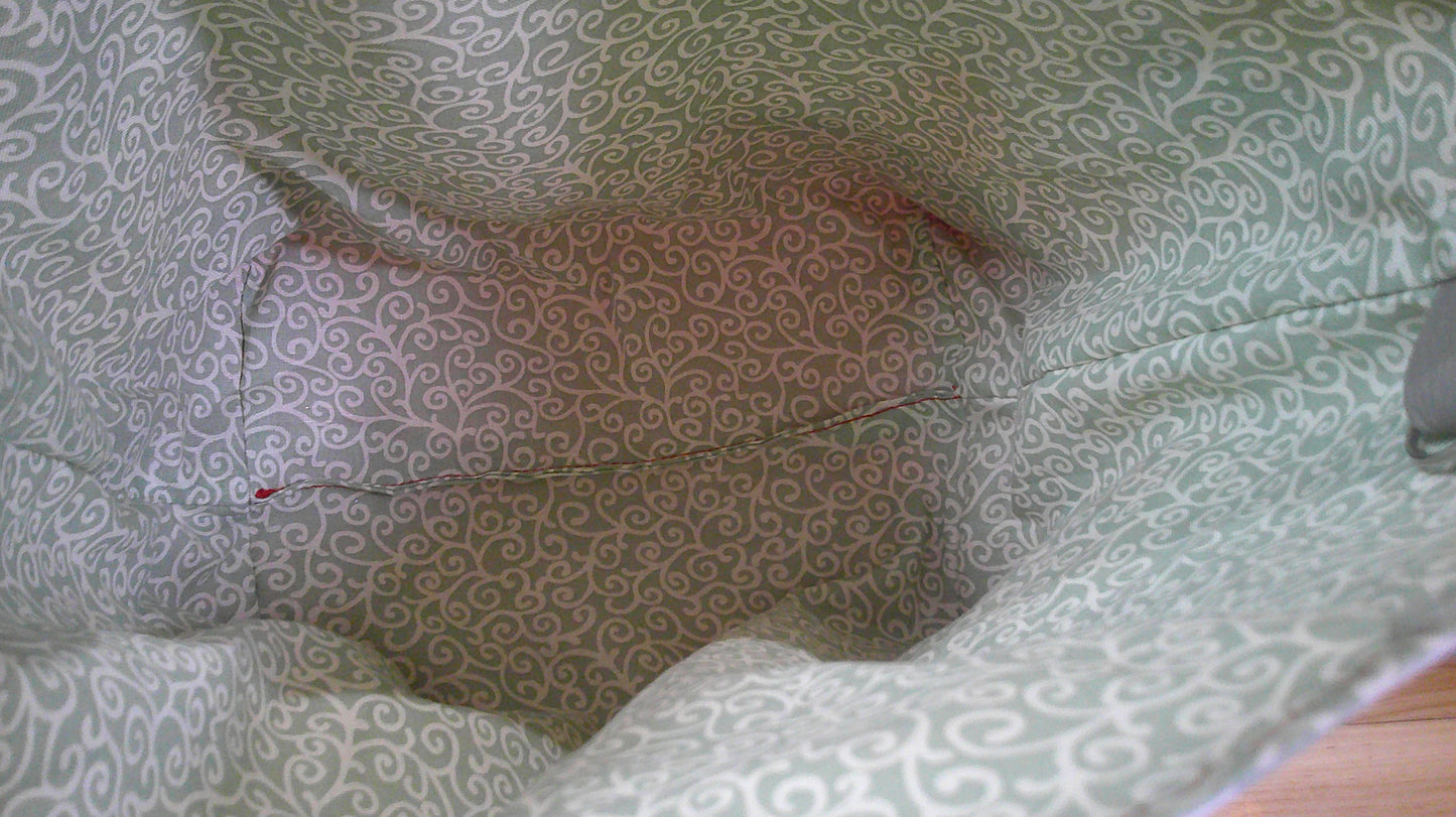 Knitting Hedgehogs w/ red ~ project bags