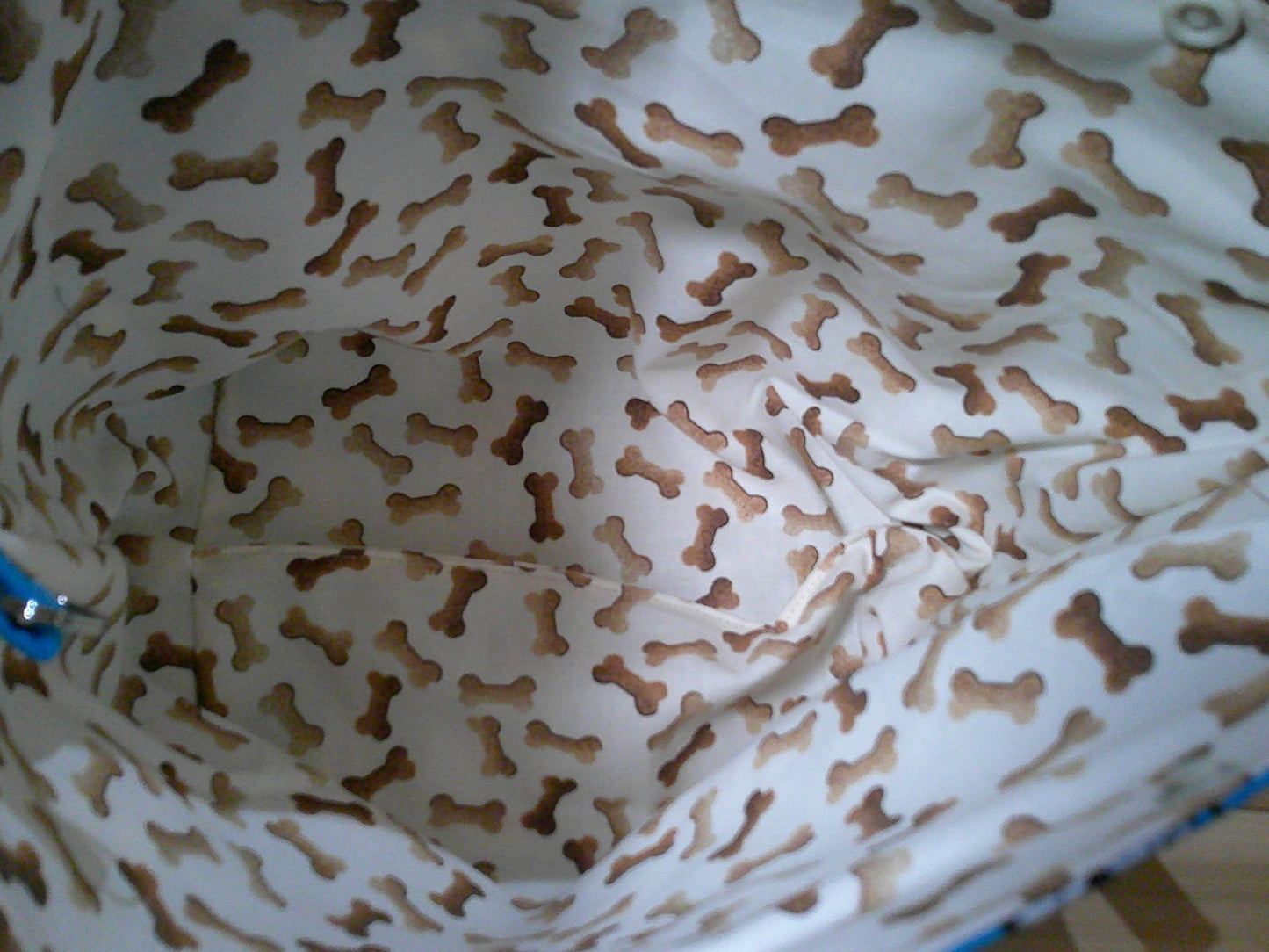 Dogs w/ dog bones ~ project bags