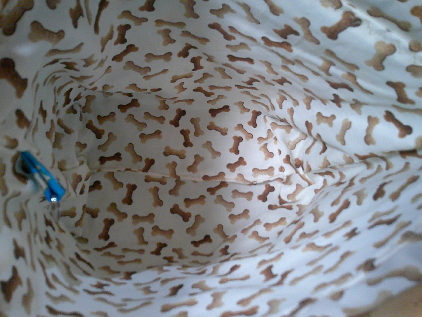 Dogs w/ dog bones ~ project bags