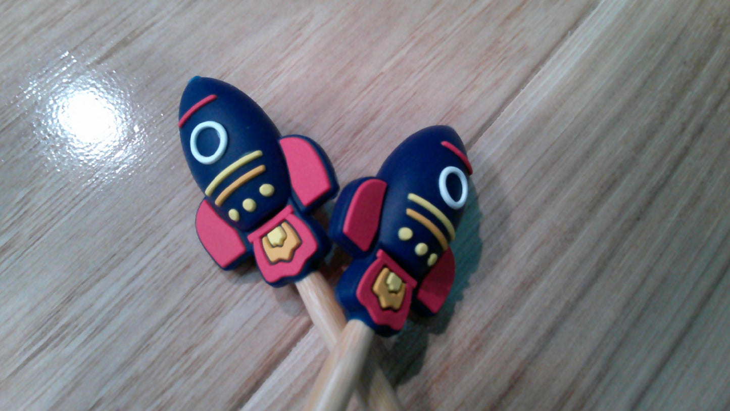 Rocket ship ~ stitch stoppers