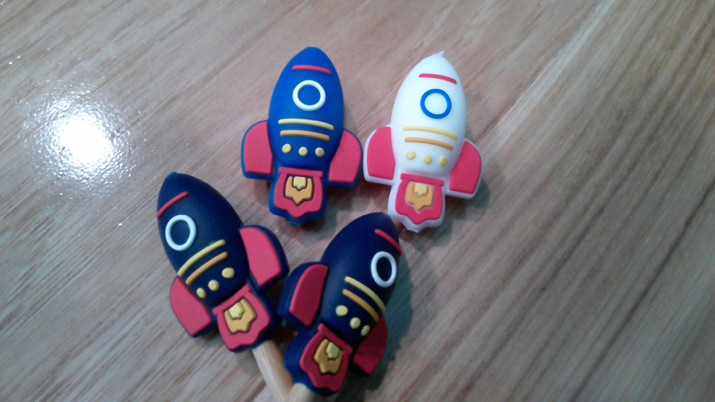 Rocket ship ~ stitch stoppers