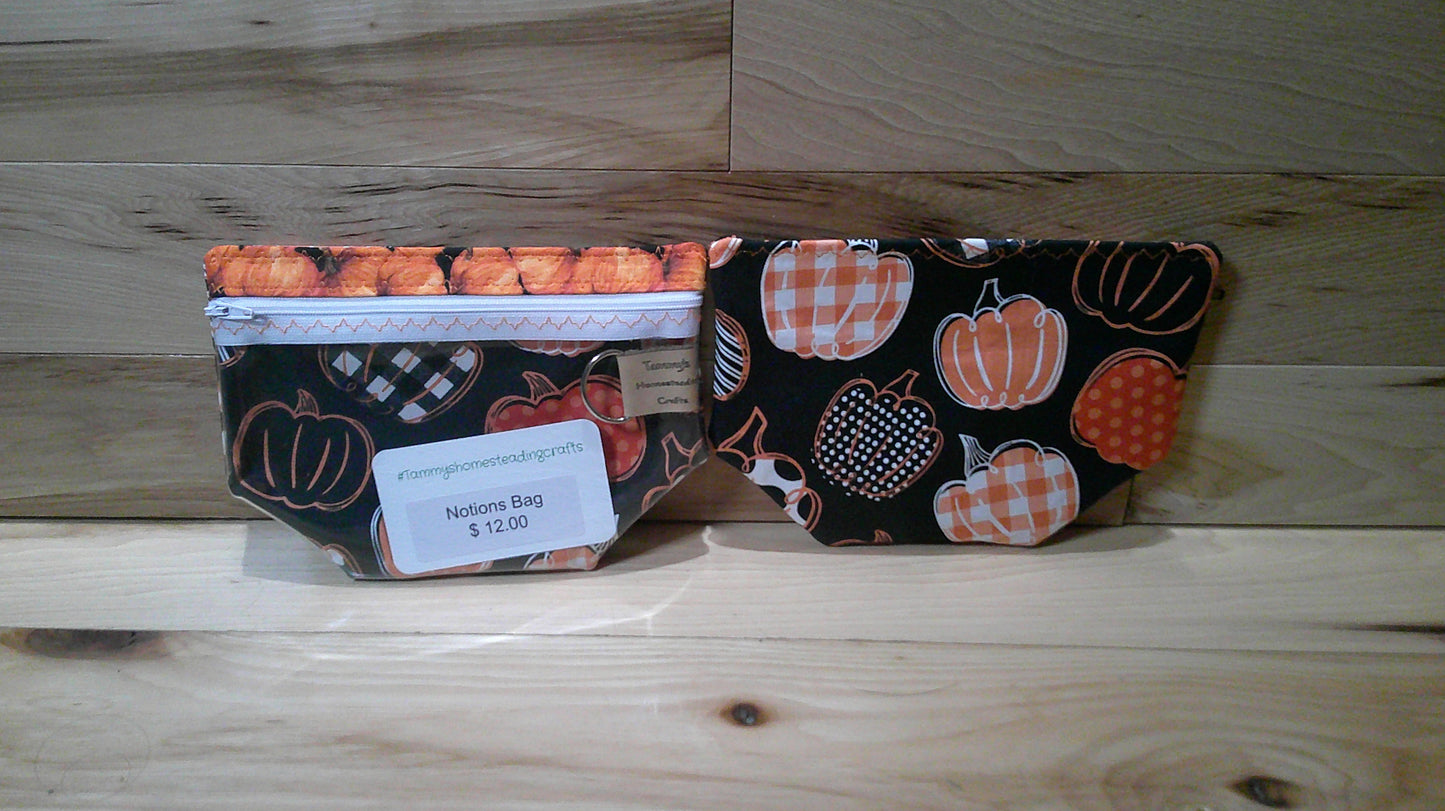 Pumpkins~ Hand drawn w/ pumpkins inside project bags