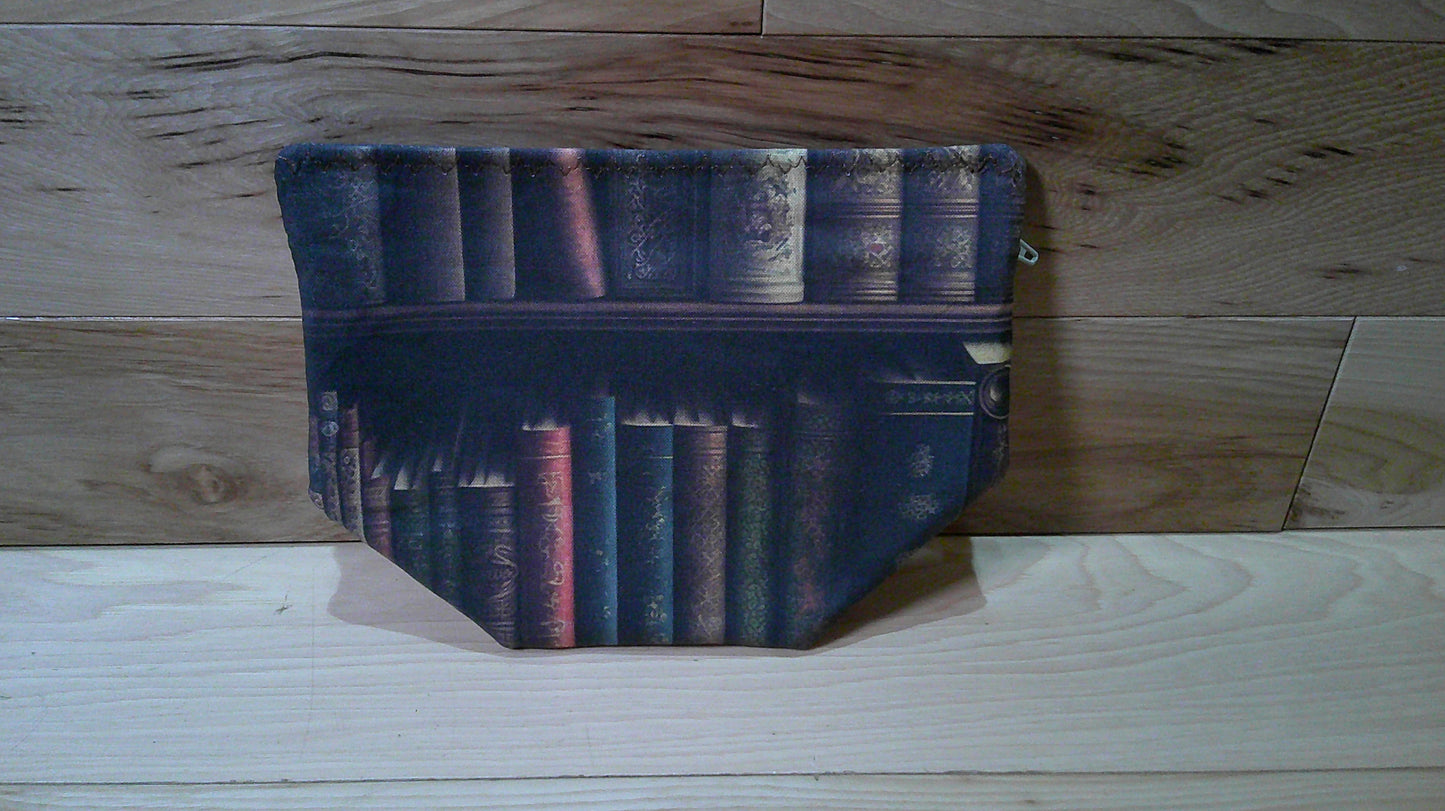 Book on bookshelf w/ word inside ~ project bags