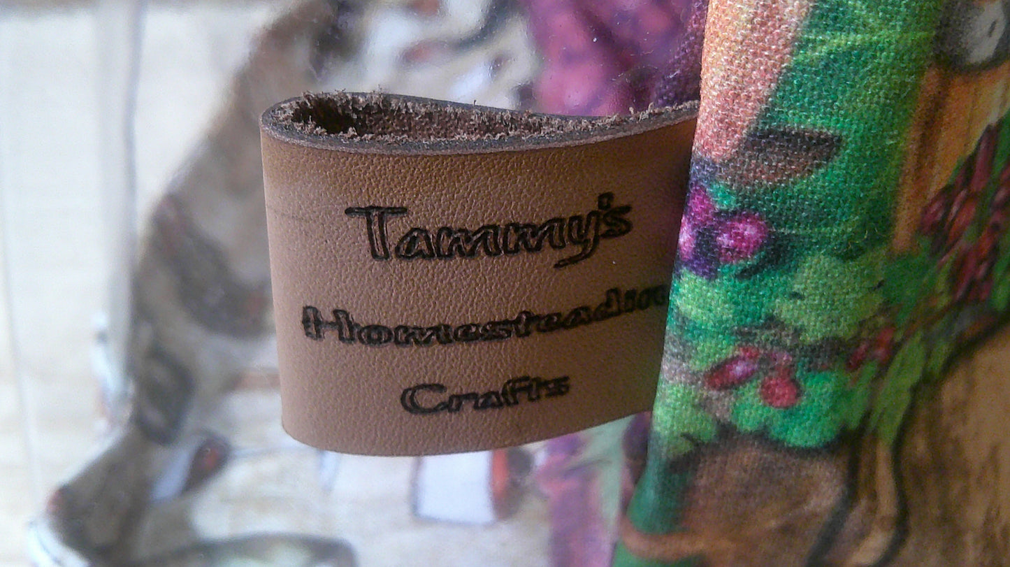 Wine bottles w/ grapes ~ project bags