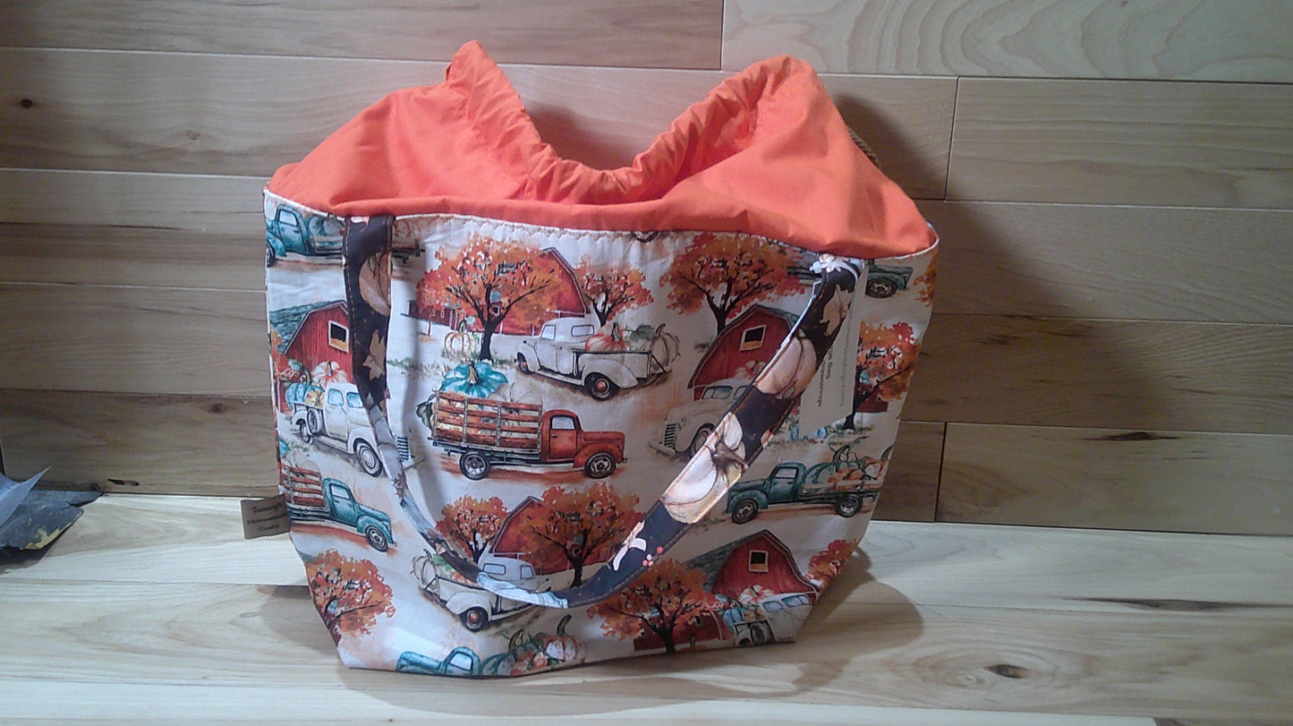 Antique Trucks and pumpkins project Bags