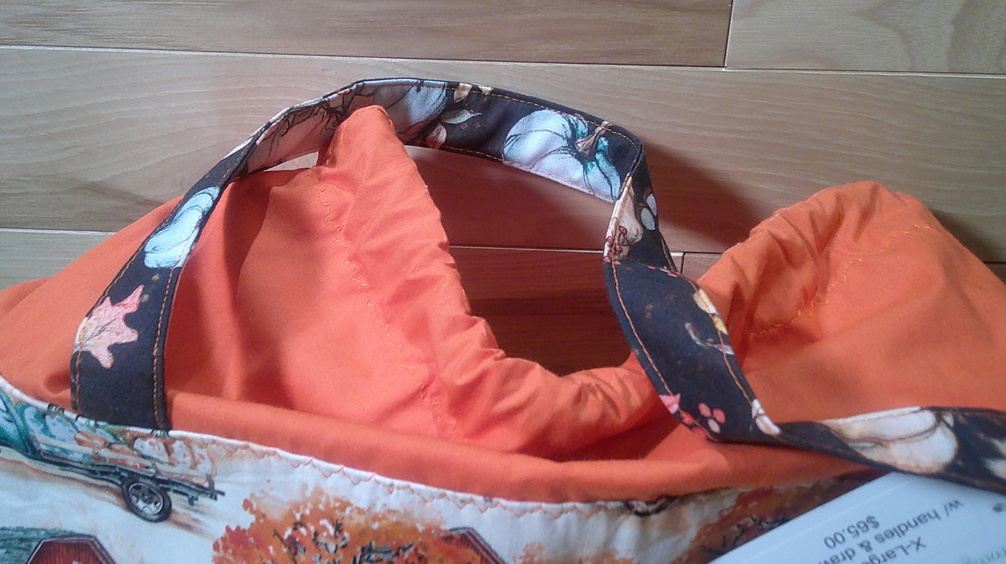 Antique Trucks and pumpkins project Bags