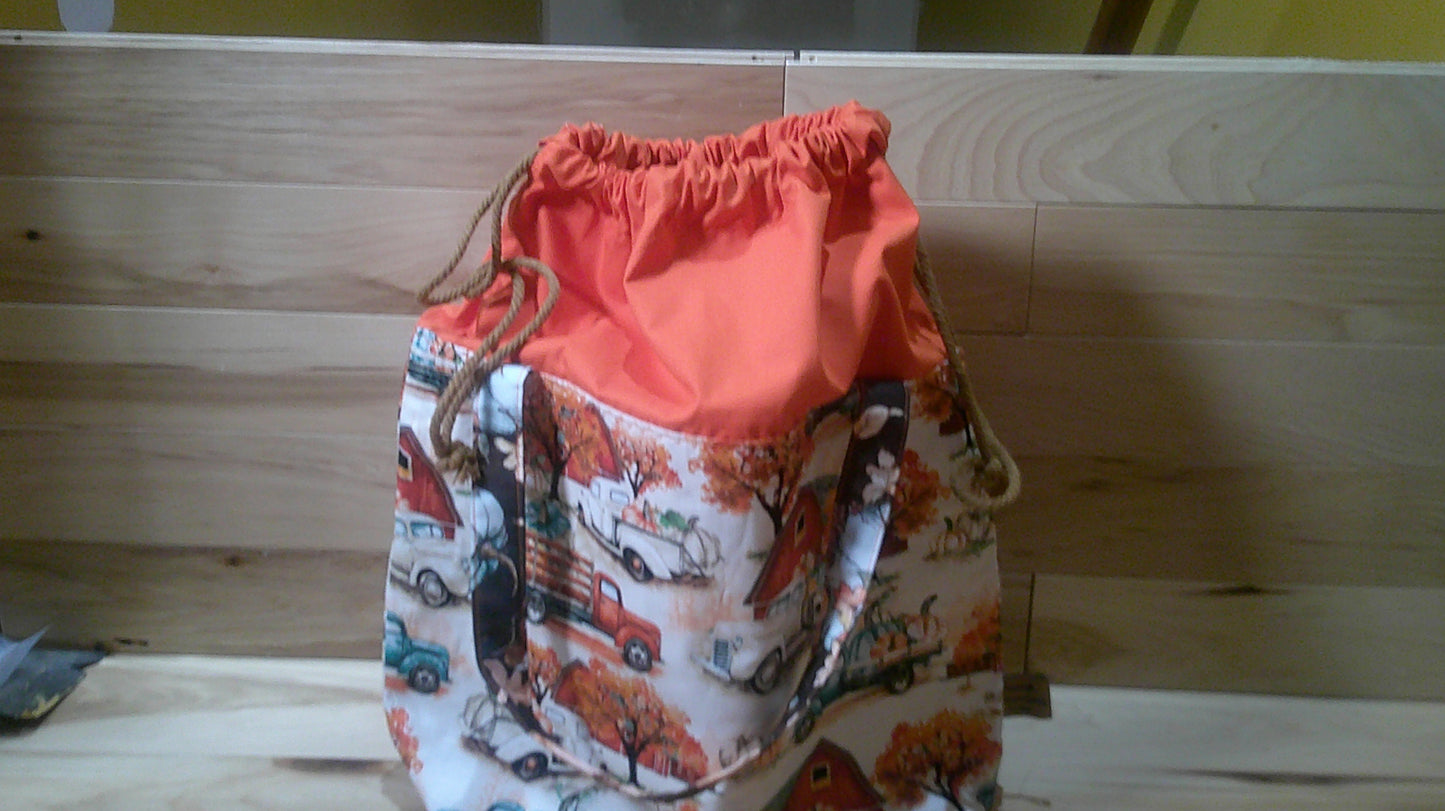 Antique Trucks and pumpkins project Bags