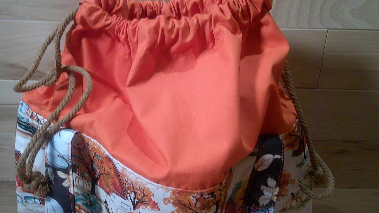 Antique Trucks and pumpkins project Bags