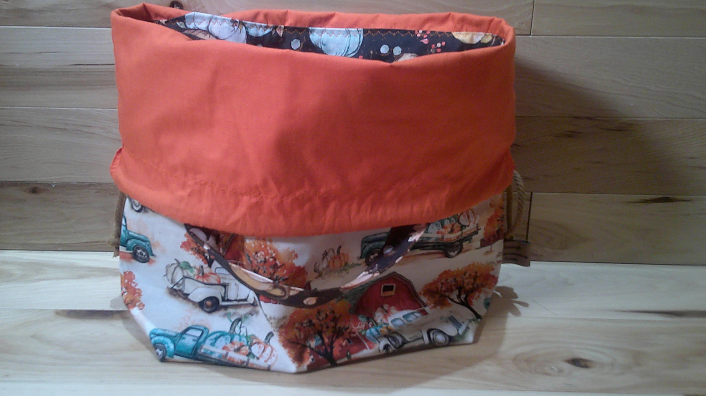 Antique Trucks and pumpkins project Bags