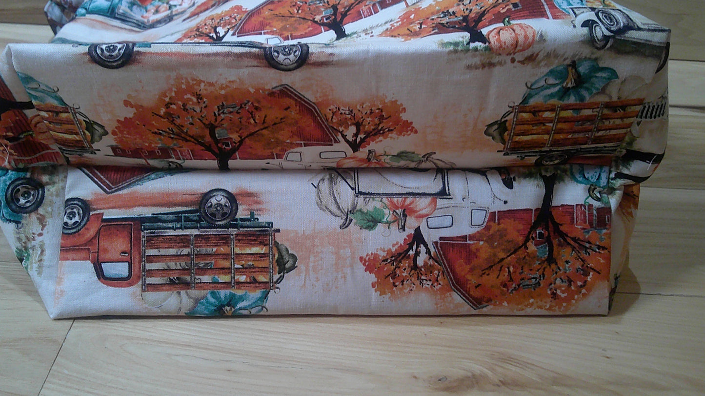 Antique Trucks and pumpkins project Bags