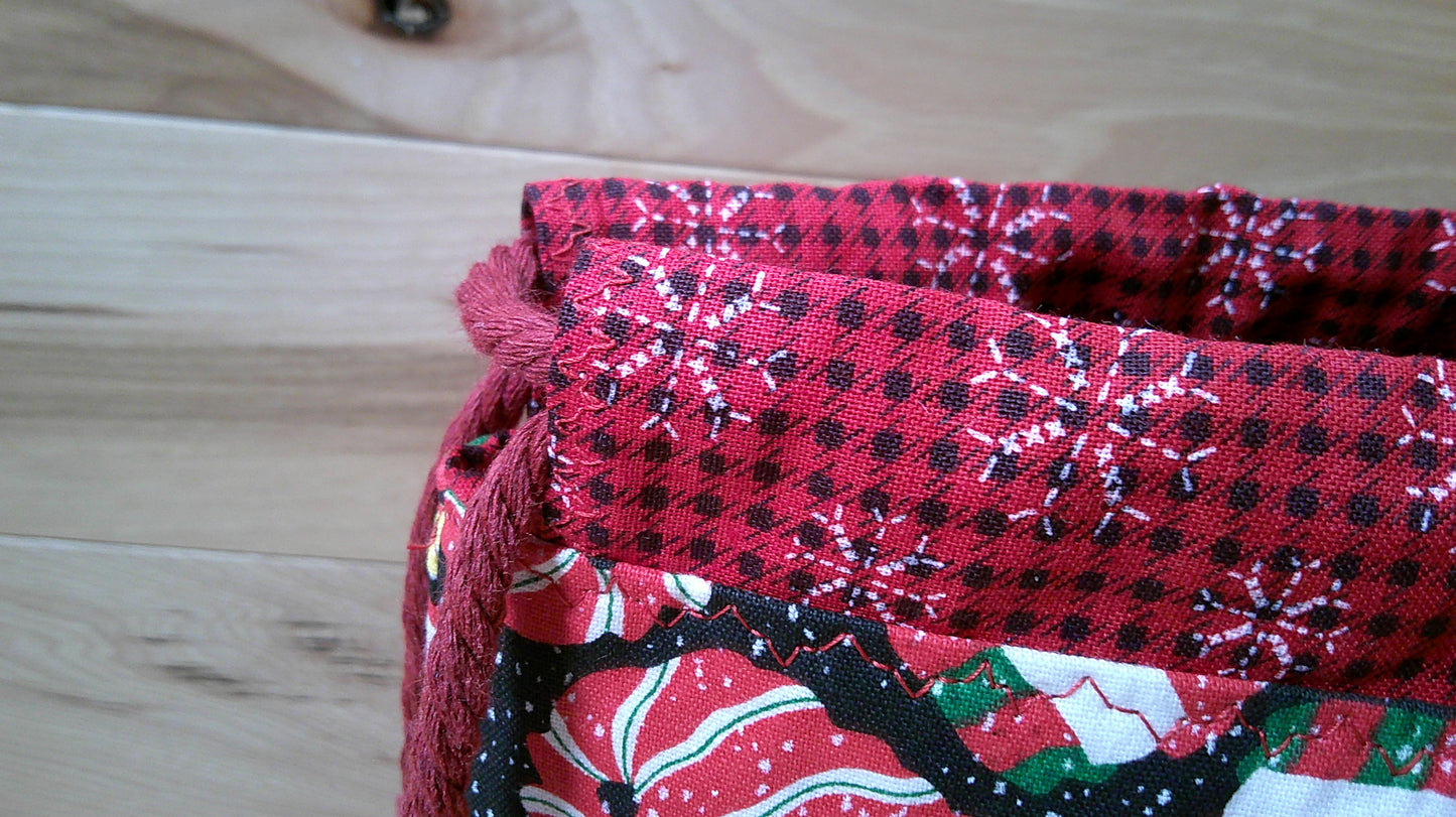 Santa Hat Snowman w/ snowflakes project bags