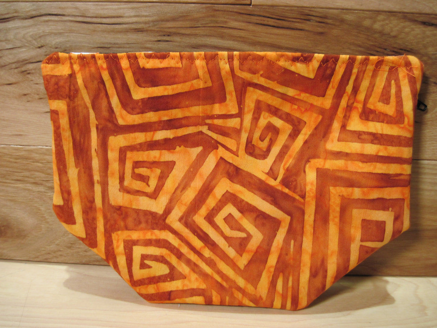 Notions Bag ~ Spooky Ghosts w/ orange & zipper