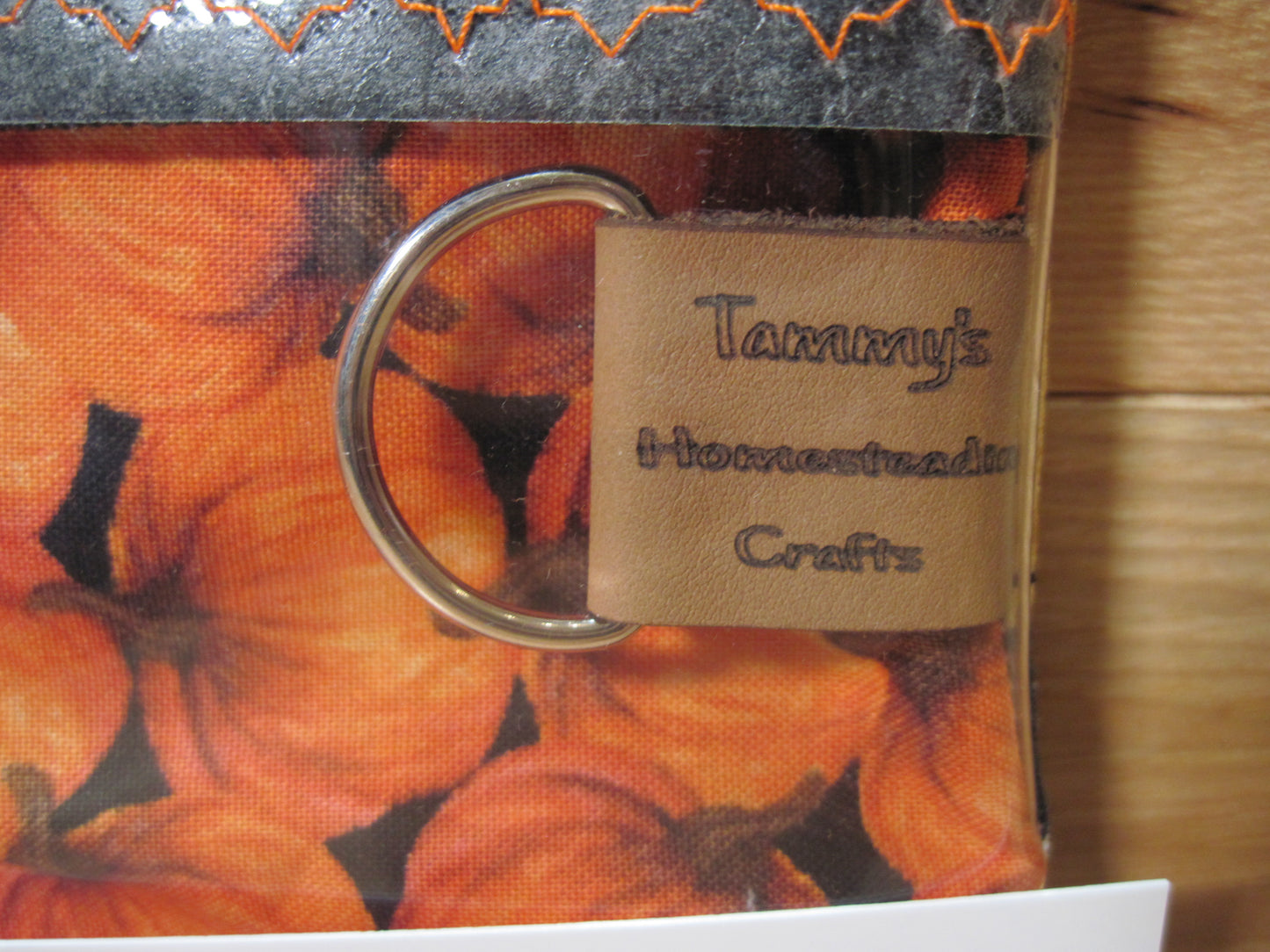 Notions bag~ Thankful saying ~ "Blessed ~ Give Thanks~ Grateful" w/ zipper