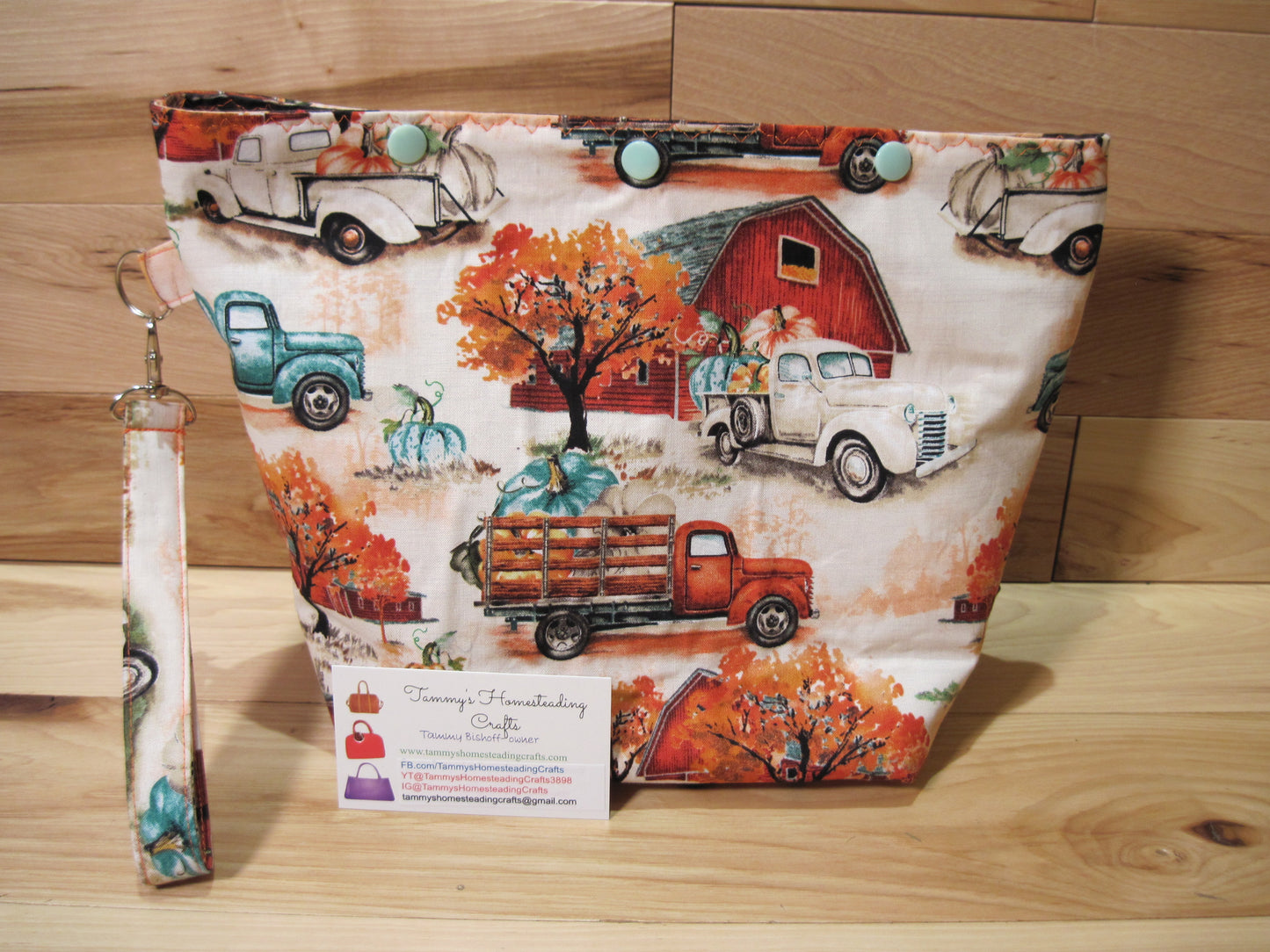 Antique Trucks and pumpkins project Bags