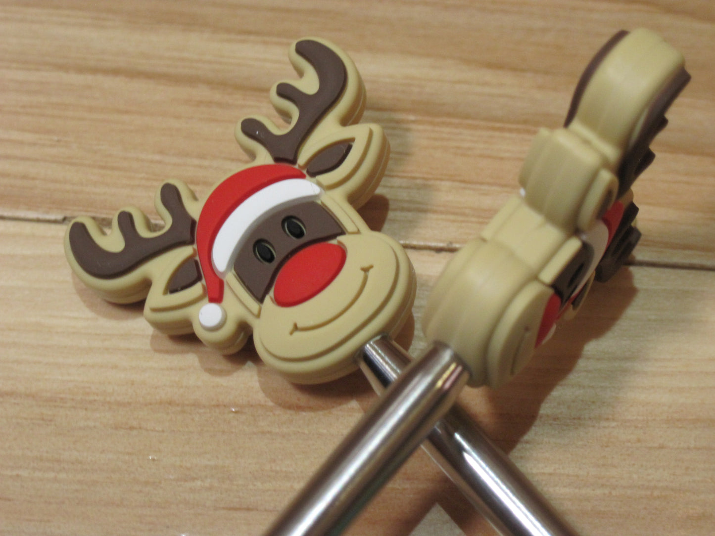 Rudolph w/ Santa hat ~ Stitch Stopper