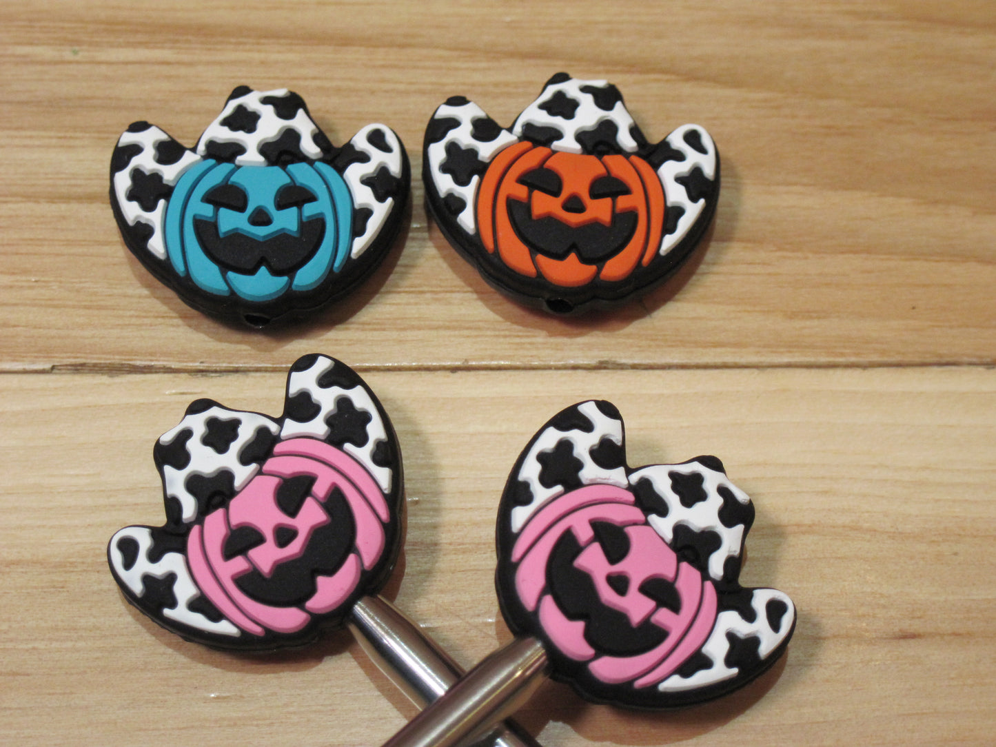 Pumpkin w/ cowboy hat ~ Stitch Stopper