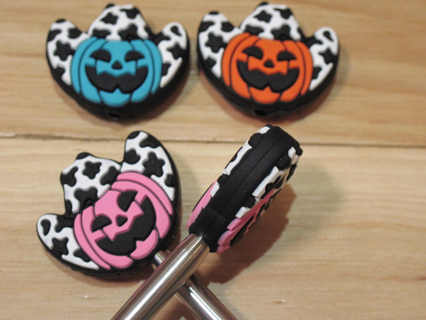 Pumpkin w/ cowboy hat ~ Stitch Stopper