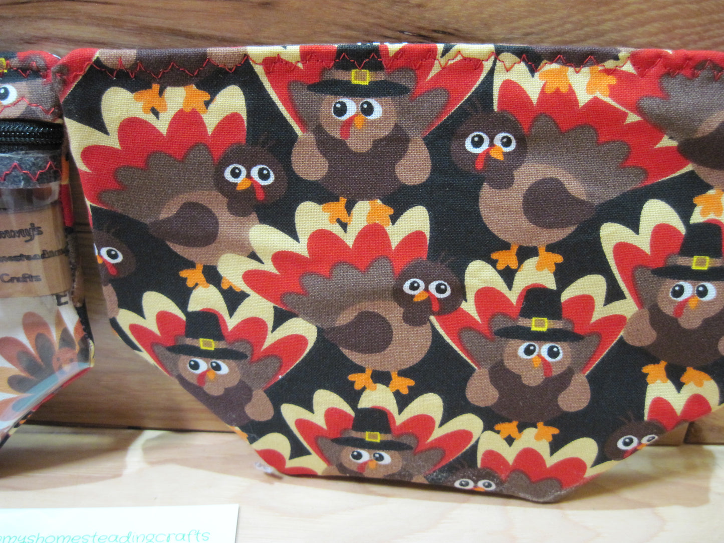 Notion's Bag ~ Turkey ~ Gobble Gobble ~ w/ zipper
