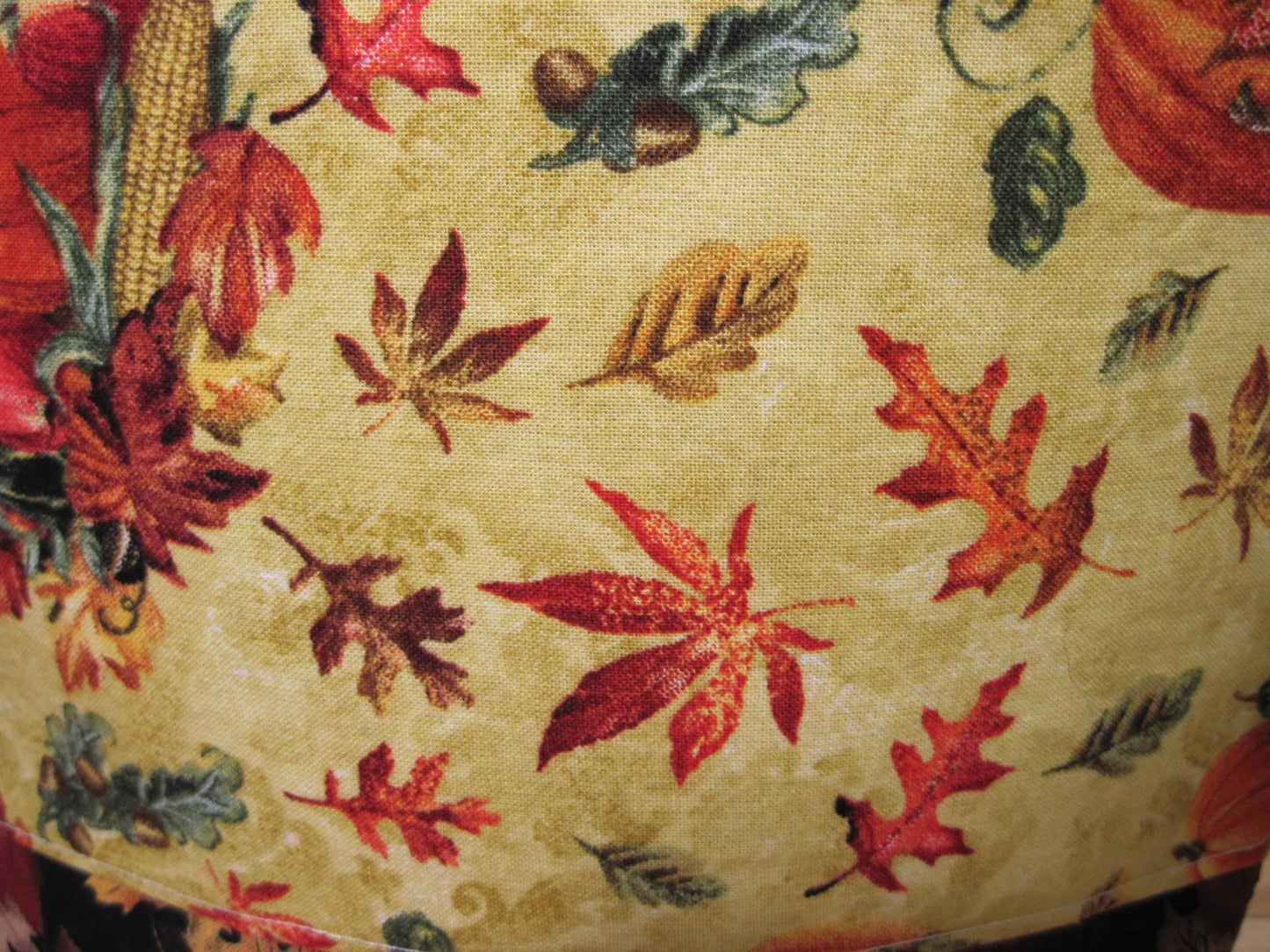 Small Leaves & Pumpkins project bag