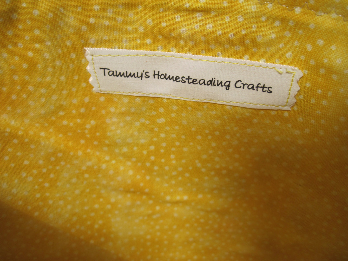 Medium Pumpkin/ Leaves with Yellow project bag